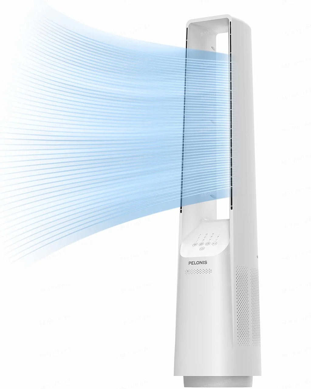 PELONIS 40 Smart Bladeless Fan for Bedrrom - Tower Fan, Alexa/Google/WiFi, DC Motor, 6 Speeds, 4 Modes, Remote, 7H Timer, 90�� Oscillation, Safe for Home and Office