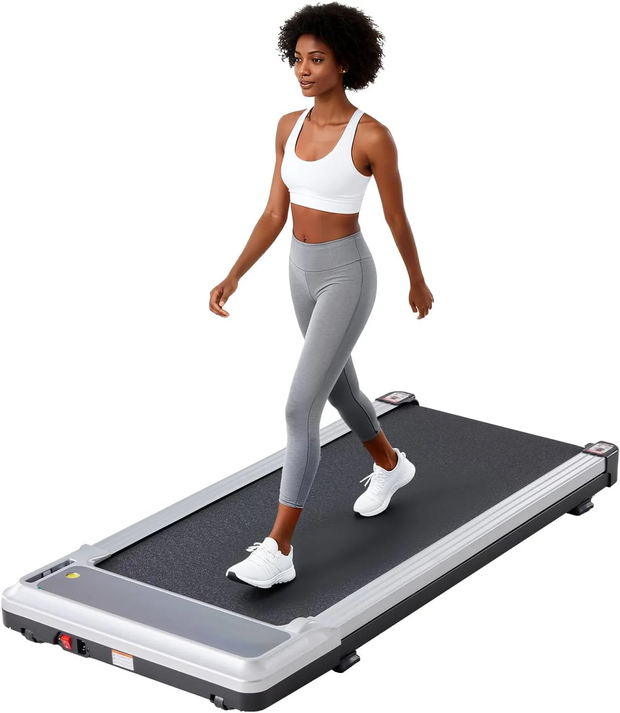 Sweetcrispy Compact Treadmill for Small Spaces Quiet Under Desk Walking Pad Slim