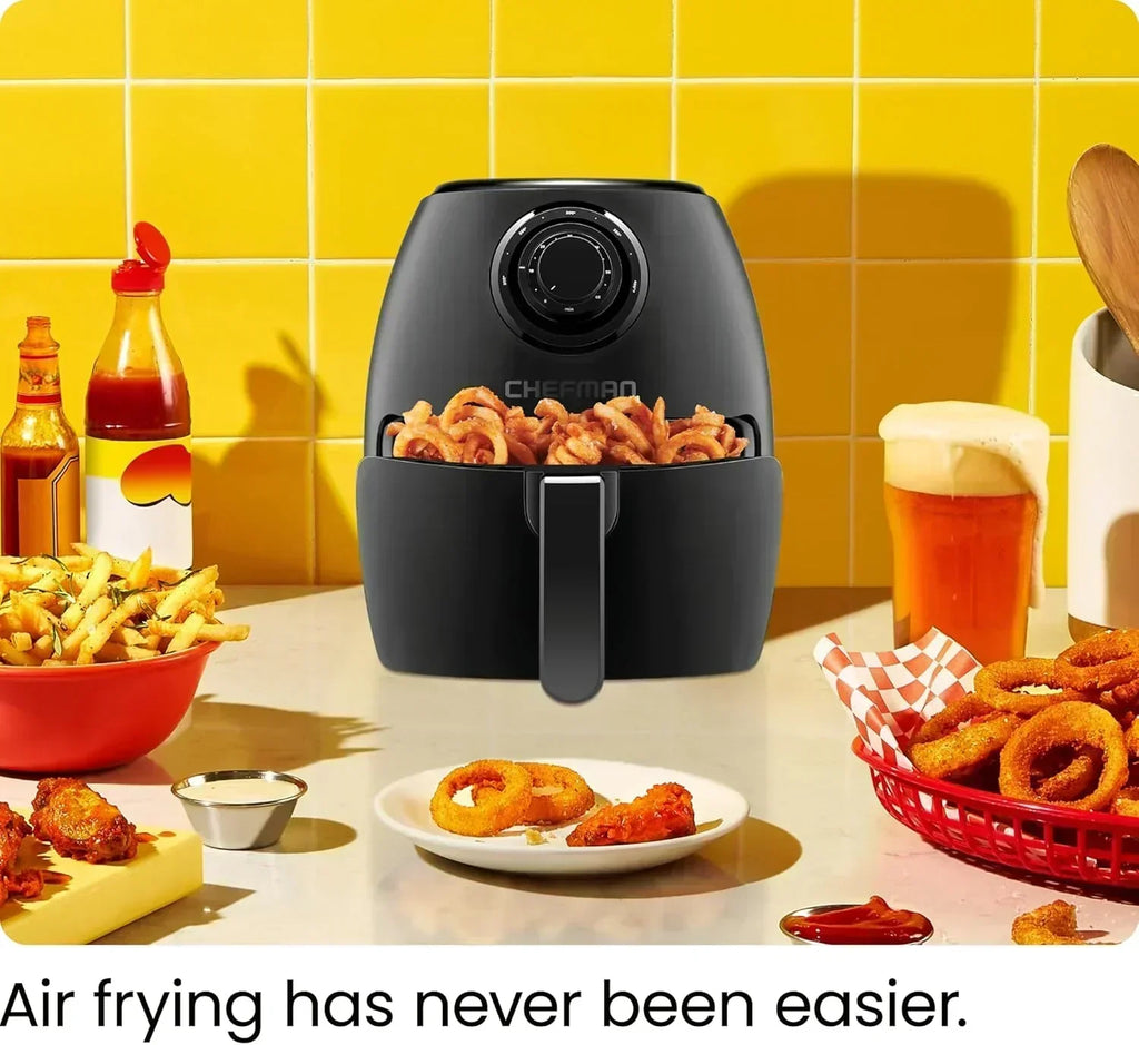 Chefman Compact 6.3-Quart Digital Air Fryer with Rotisserie Dehydrator and Convection Oven