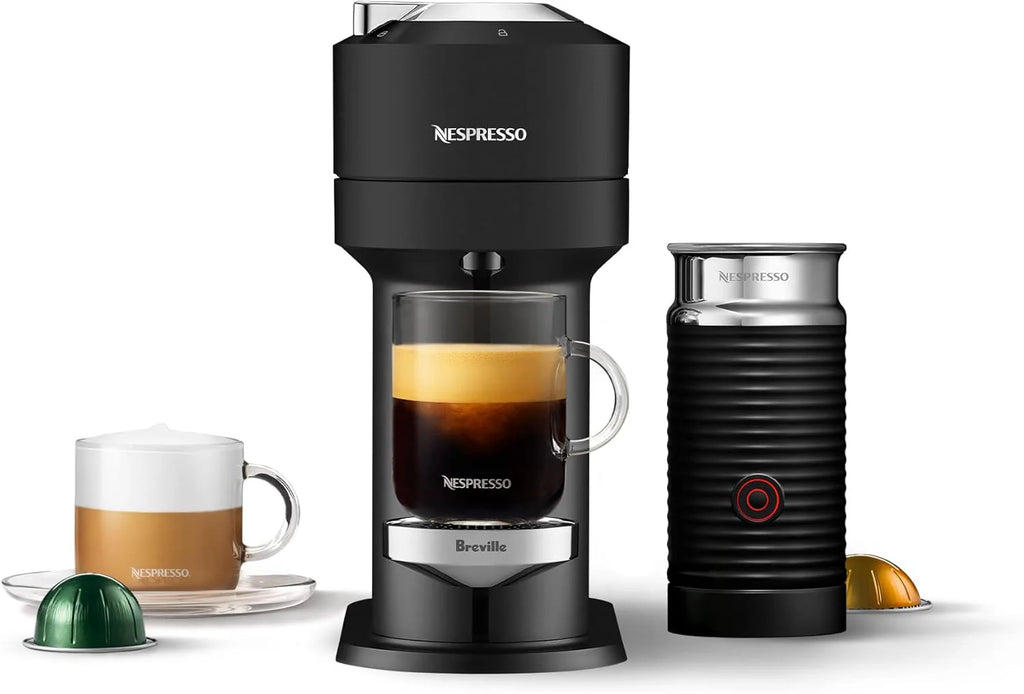 Nespresso Vertuo Next Premium Coffee and Espresso Maker by Breville with Aeroccino Milk Frother
