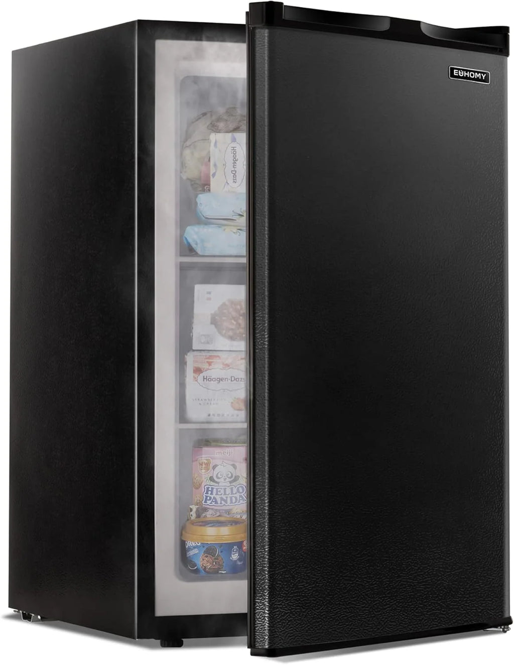 EUHOMY Mini Freezer Countertop,1.1 Cubic Feet, Single DoorCompact Upright Freezer