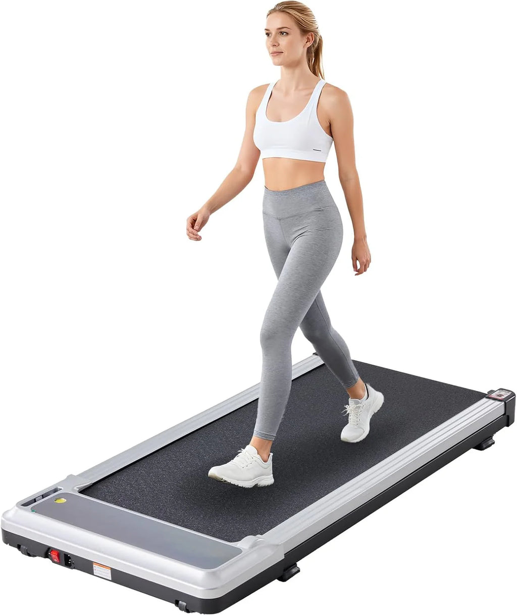 Sweetcrispy Compact Treadmill for Small Spaces Quiet Under Desk Walking Pad Slim
