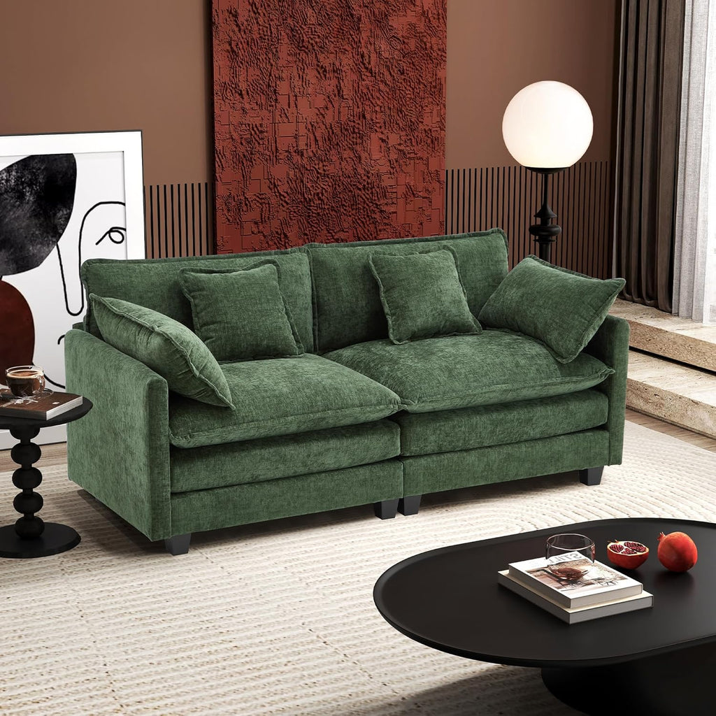 ihanherry 146-inch U-shaped modern sofa modular area cloud sofa