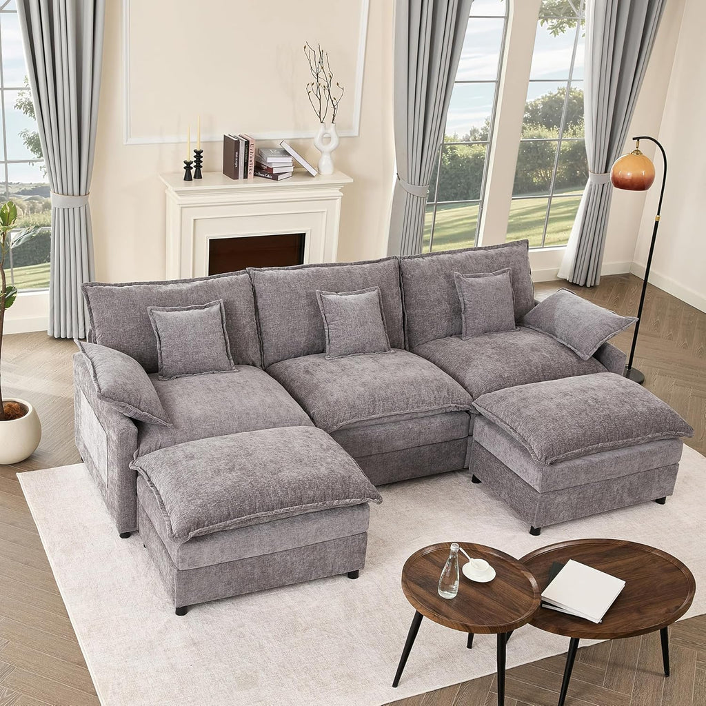 108 U-shaped sofa modular sofa Comfortable cloud sofa