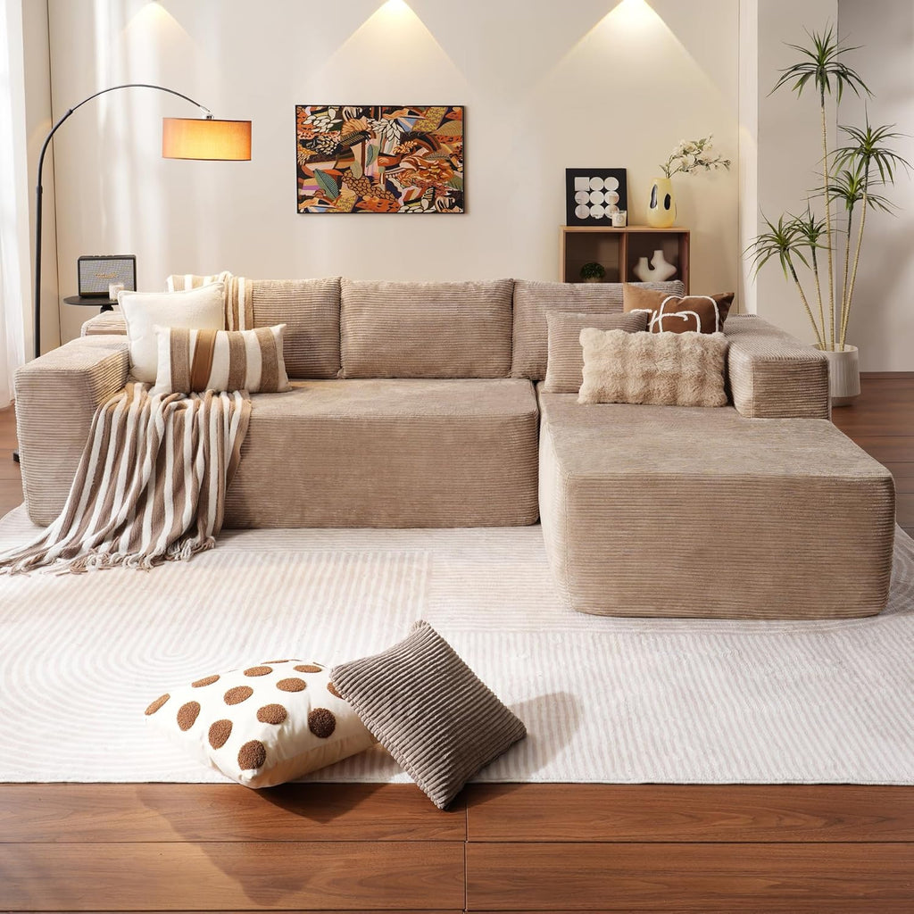 Ovios 104 Cloud Section Sofa L-shaped lounge chair, modern modular sofa