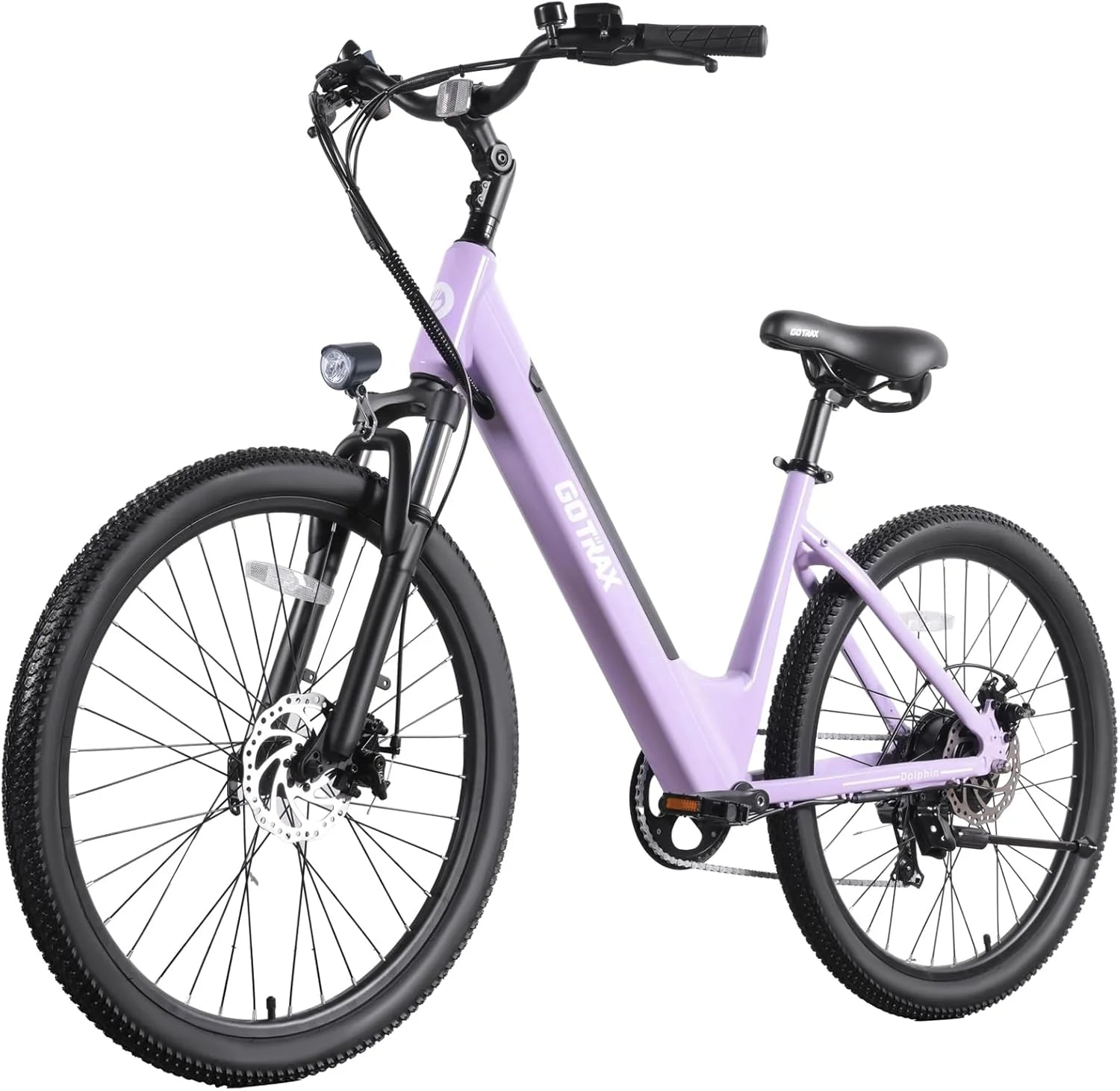 Gotrax Dolphin 26 Electric Bike Max Range 30 Miles vs 20Mph Power by Peak 500W