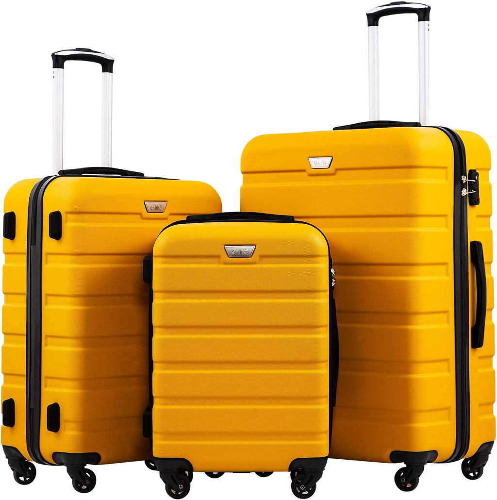 Luggage 3 Piece Set Suitcase Spinner Hardshell Lightweight TSA Lock