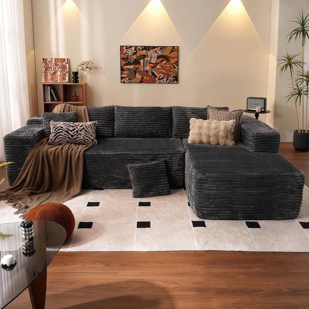 Ovios 104 Cloud Section Sofa L-shaped lounge chair, modern modular sofa