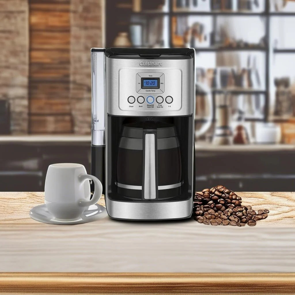 Cuisinart DCC-3200P1 Coffee Maker Fully Automatic with Brew Strength Control, 1-4 Cup Setting