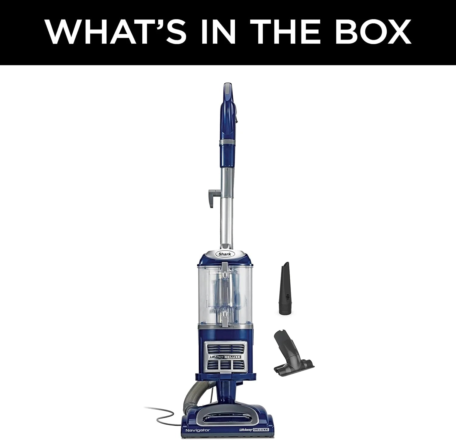 Upright Vacuum Navigator Lift-Away Deluxe with Large Dust Cup Capacity HEPA Filter Swivel Steering Upholstery Tool & Crevice Tool