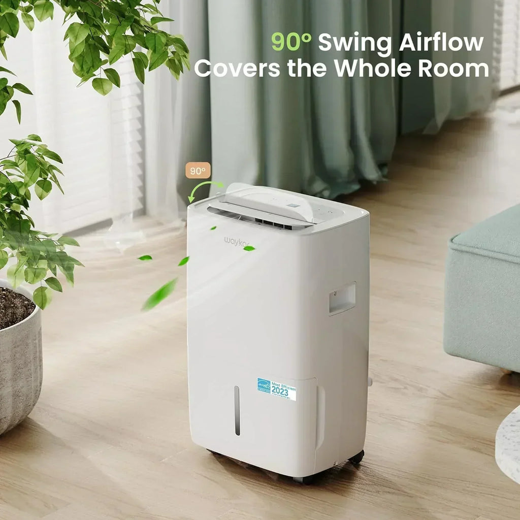 Waykar 2000 Sq Ft Dehumidifier for Home and Basements with Auto or Manual Drainage