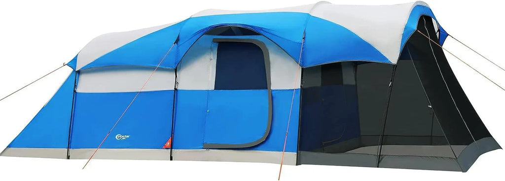 PORTAL 6/8/10 Person Family Camping Tent with Screen Room Water Resistant Big Tunnel Tent
