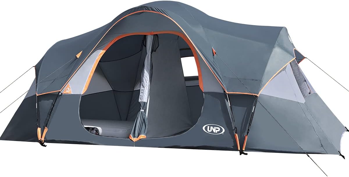 UNP Camping Tent 10-Person-Family Tents, Parties, Music Festival Tent, Big, Easy Up