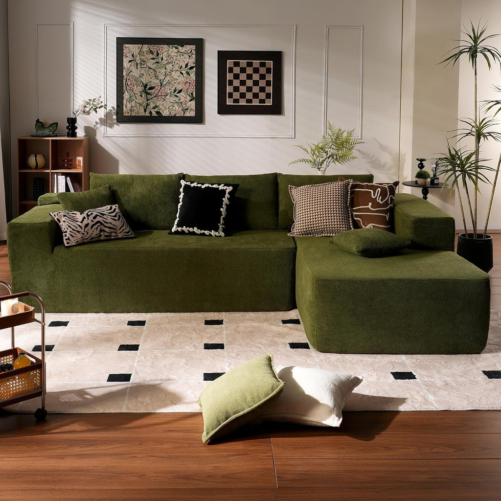 Ovios 104 Cloud Section Sofa L-shaped lounge chair, modern modular sofa