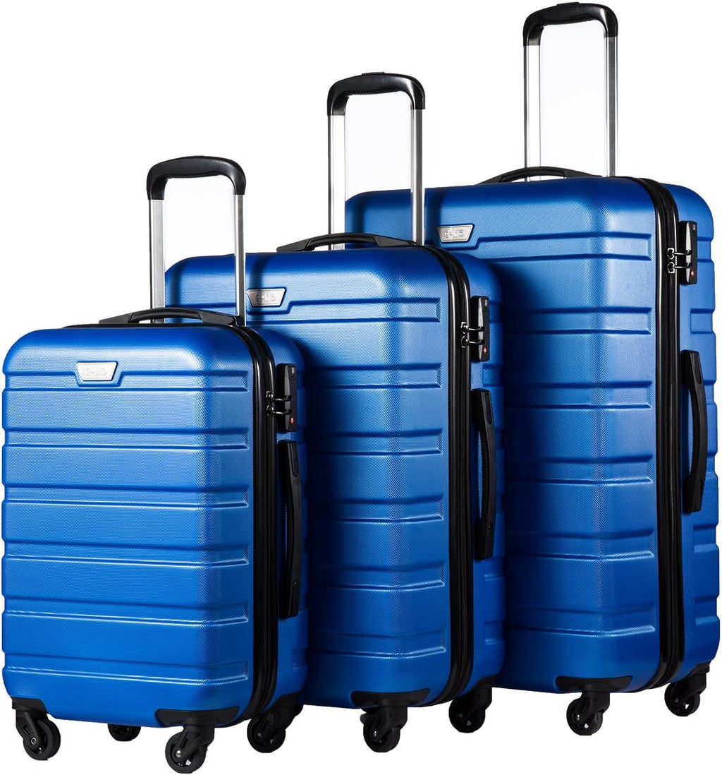 Luggage 3 Piece Set Suitcase Spinner Hardshell Lightweight TSA Lock