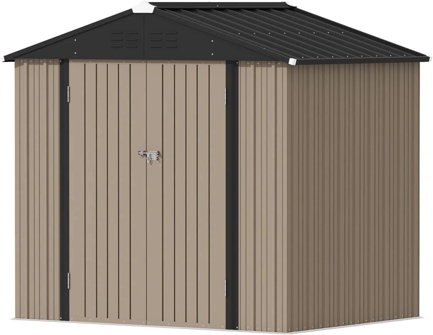 Devoko Outdoor Storage Shed 5 x 3 ft Lockable Metal Garden Shed Steel Storage