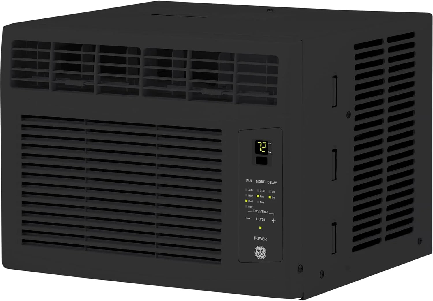 GE Window Air Conditioner Unit, 6,000 BTU for Small Rooms up to 250 sq ft. with Adjustable Fan and Cooling Settings, Perfect for Small Bedroom or Living Room, Easy Install Kit Included, White
