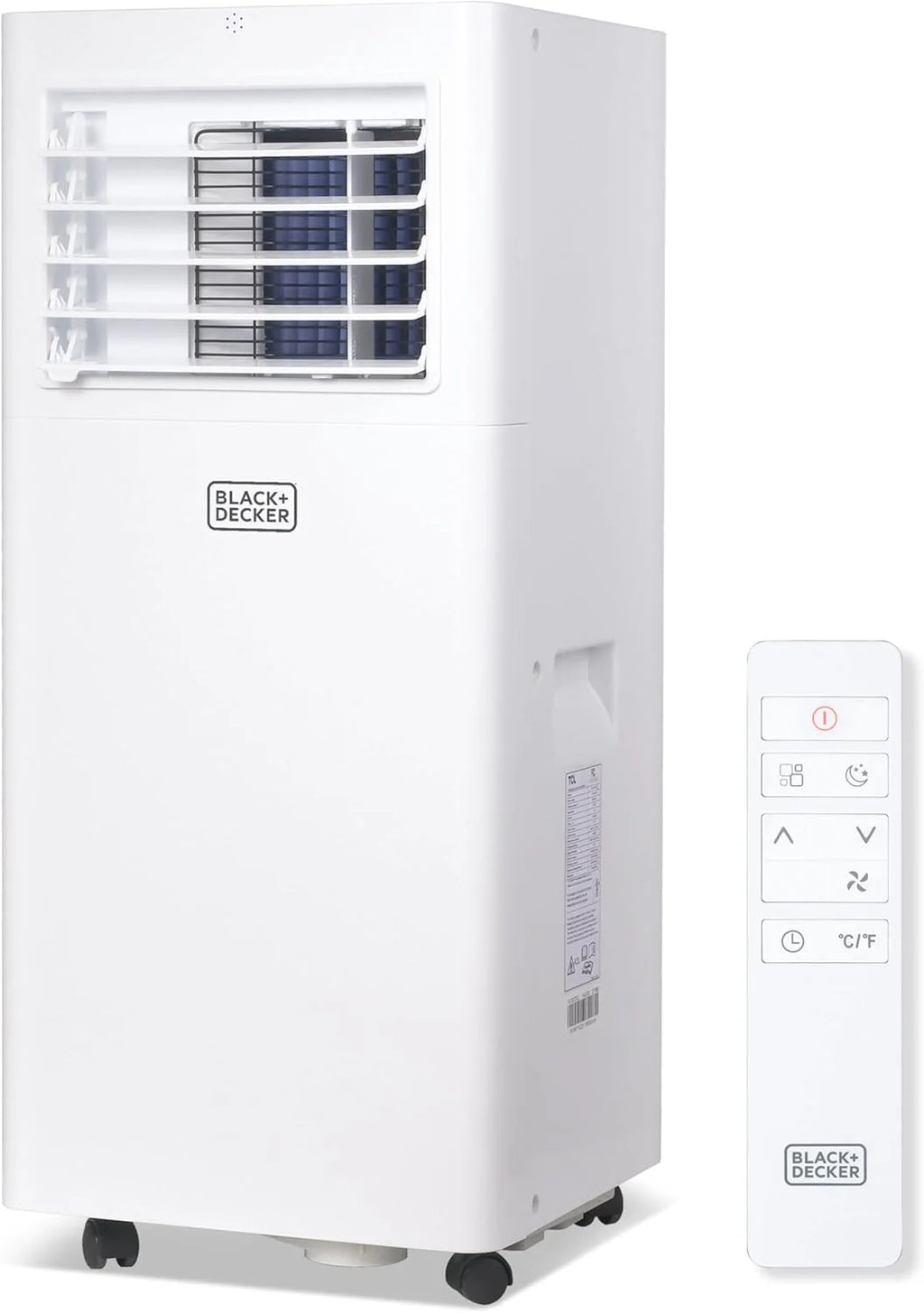 BLACK+DECKER 10,000 BTU Portable Air Conditioner for Rooms up to 450 Sq. with Remote Control, White