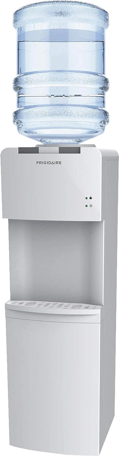 Frigidaire EFWC498 - Top Loading Cooler Dispenser -Hot & Cold Water - Child Safety Lock - Innovative Slim & Sleek Design, Holds 3 or 5 Gallon Bottles - Black
