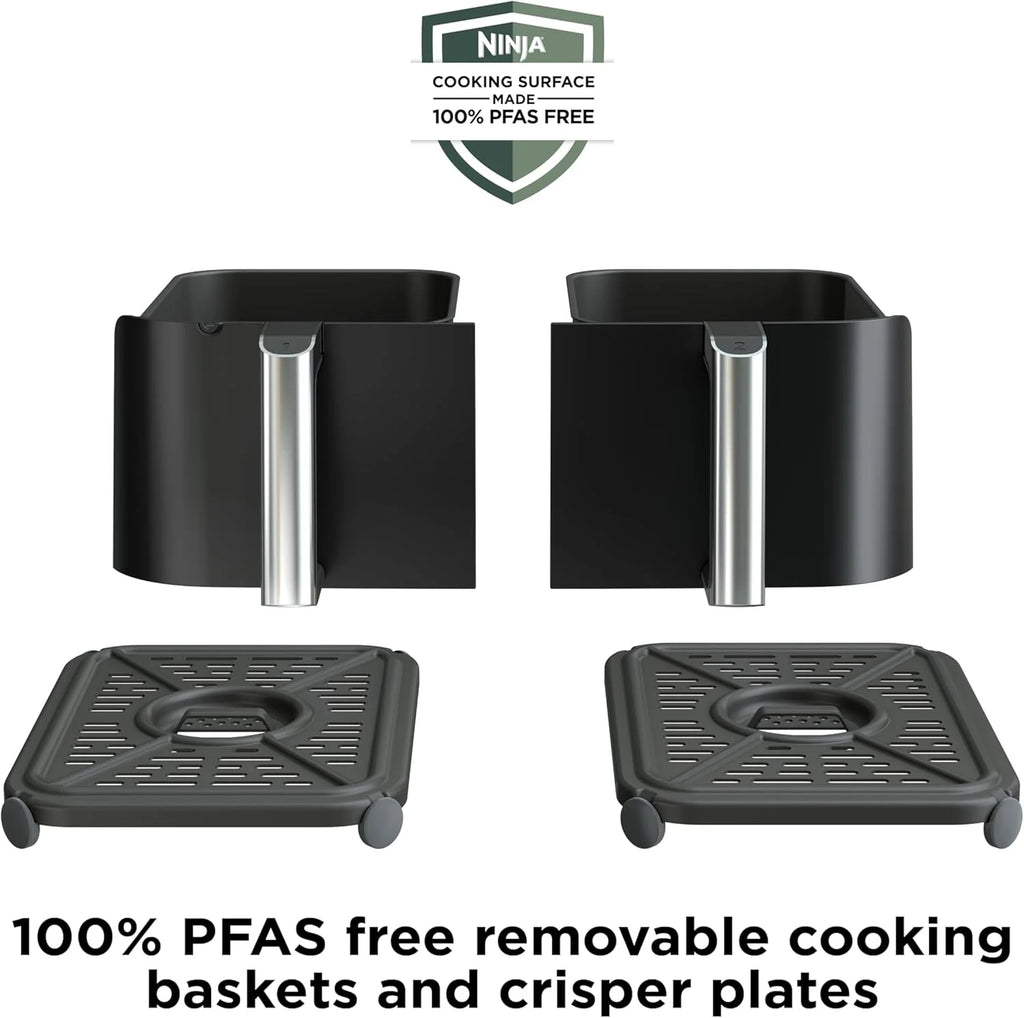 Ninja Foodi 6-in-1 FlexBasket Air Fryer with 7-Quart MegaZone and Basket Divider