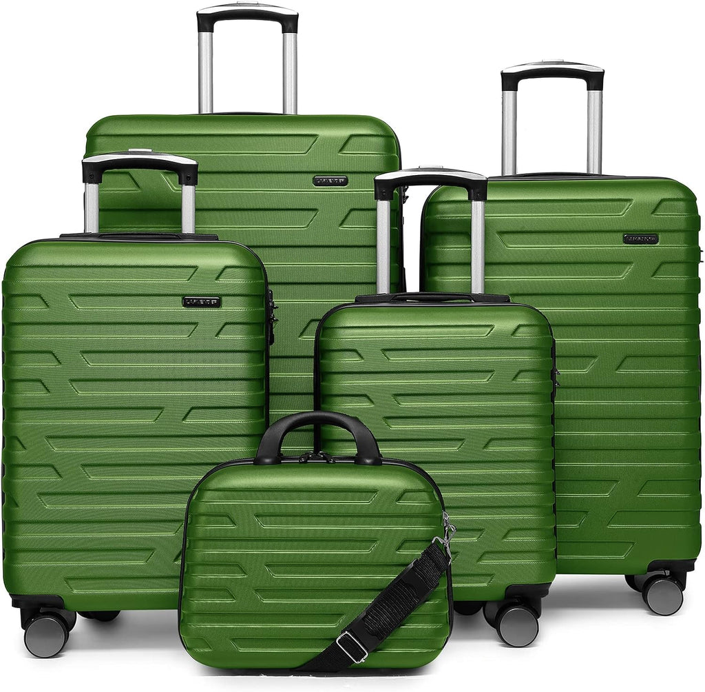 Luggage 6-piece hardshell expandable suitcase lightweight travel carry-on luggage set