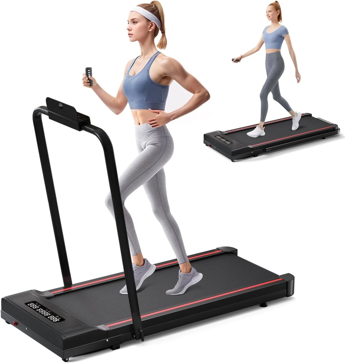 Sperax Walking Vibration Pad with APP, 3 in 1 Under Desk Treadmill, 2.5HP Low Noise Walking Treadmill Pad with Remote Control,Portable Treadmills for Home Office