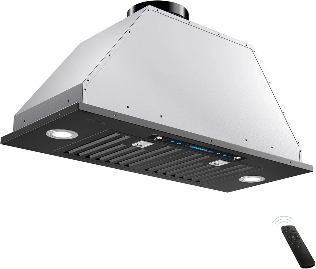IKTCH 30 Built-in Plug-in Range Hood 900 CFM Stainless Steel Kitchen Range Hood