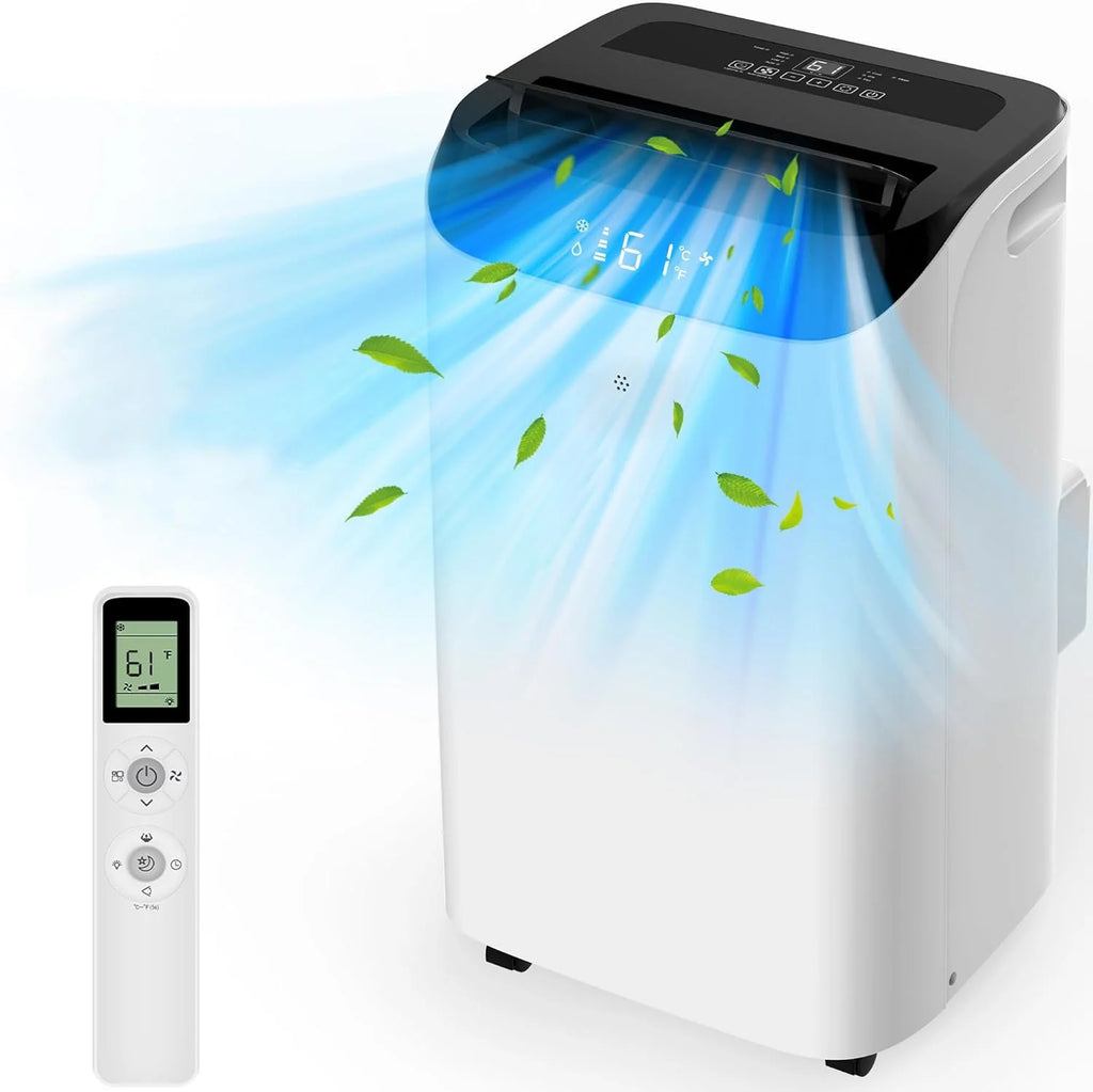 Inverter 16000BTU Portable Air Conditioners with Remote, Free Stand Cooling Portable AC Unit for Room up to 800 sq.ft, with Dehumidifier & Fan, Dual Hose, Quiet Sleep Mode(42dB), Windows Kit
