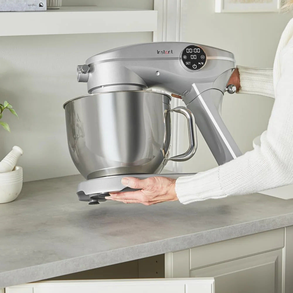Instant Pot Instant Stand Mixer Pro 600W 10-Speed Electric Mixer with Digital Interface,7.4-Qt Stainless Steel Bowl,Dishwasher Safe Whisk,Dough Hook and Mixing Paddle