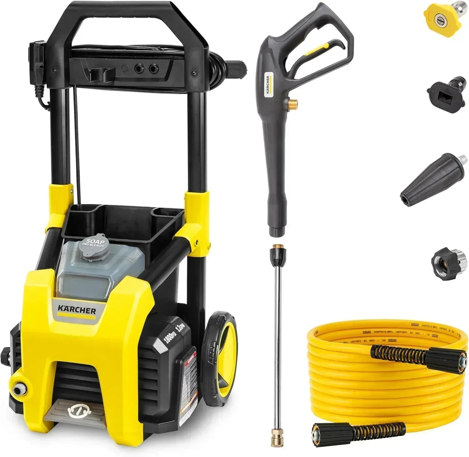 Kärcher Pressure Washer K1700 3 nozzles detergent box