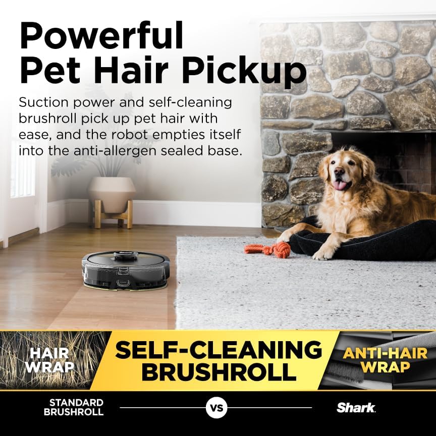 Robot Vacuum & Mop Combo Powerful Suction Matrix Plus 60-Day Debris Capacity