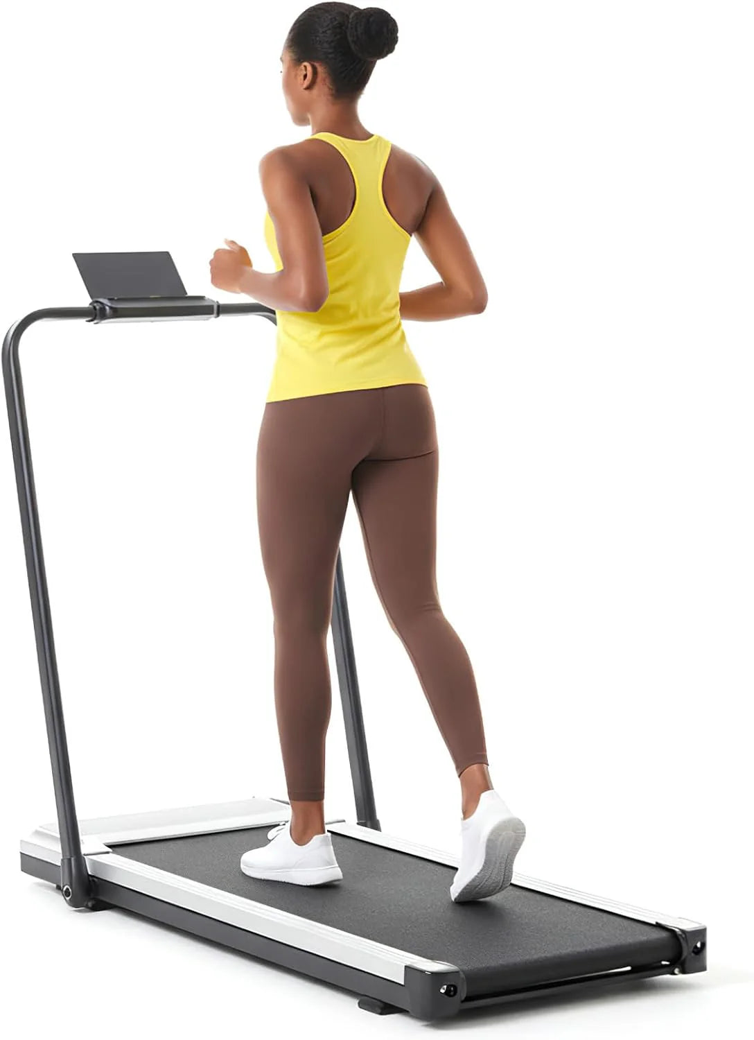 Sweetcrispy Compact Treadmill for Small Spaces Quiet Under Desk Walking Pad Slim
