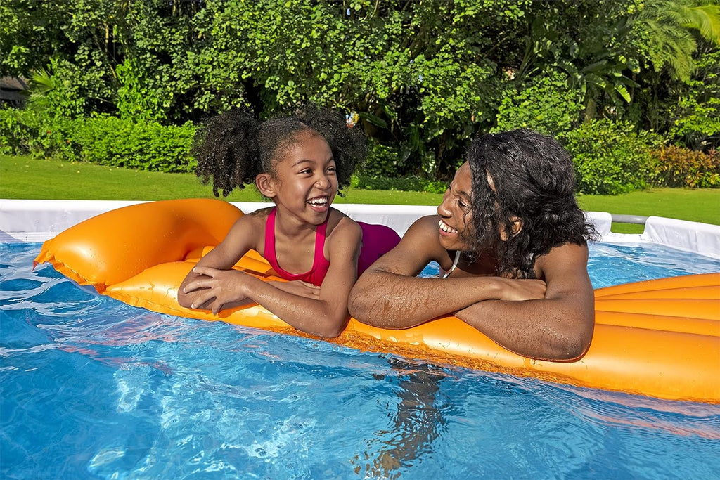 Power Steel 14' x 8'2 x 39.5 Oval Above Ground Pool Set | Includes 530gal Filter Pump, Ladder, ChemConnect Dispener