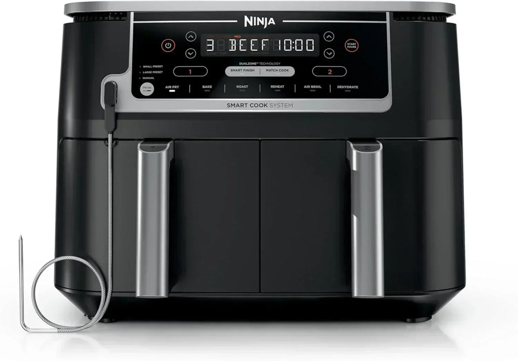 Ninja Foodi 6-in-1 FlexBasket Air Fryer with 7 QT MegaZone Basket Divider for Large Proteins
