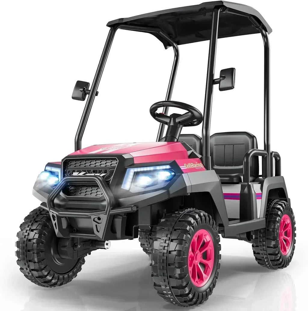 R9 24V Children's Golf Cart with Remote Control Removable Awning